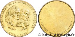 FUNFTE FRANZOSISCHE REPUBLIK Médaille, Bicentenaire de la Révolution Française