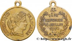 TROISIÈME RÉPUBLIQUE Médaille, Souvenir de la fête nationale