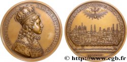 LOUIS XIV LE GRAND OU LE ROI SOLEIL Médaille, Le sacre de Reims, refrappe