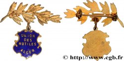 ALGÉRIE - TROISIÈME RÉPUBLIQUE Insigne, Union des mutilés q.SPL