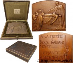 TERZA REPUBBLICA FRANCESE Plaquette, A la mémoire de Eugène Gaudard, Offert par le Crédit Lyonnais SPL