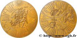 FUNFTE FRANZOSISCHE REPUBLIK Médaille calendrier, le temps qui dévore tout dévorera le temps