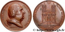 LUIS XVIII Médaille, Église Sainte Trinité des monts