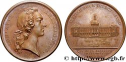 LOUIS XV THE BELOVED Médaille, Projet de construction du nouvel Hôtel de ville de Rouen
