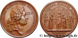 LOUIS XIV  THE SUN KING  Médaille, Maison royale de Saint-Cyr