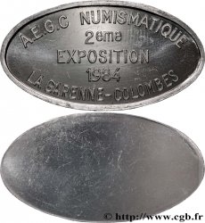 CINQUIÈME RÉPUBLIQUE Médaille, 2ème exposition numismatique des Anciens Élèves de la Garenne-Colombes 