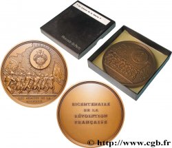 FUNFTE FRANZOSISCHE REPUBLIK Médaille, Bicentenaire de la Révolution, Les armées de la liberté