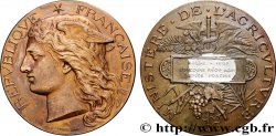 III REPUBLIC Médaille, Concours régional agricole, espèce porcine 