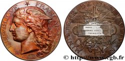 III REPUBLIC Médaille, Concours général agricole, taureaux