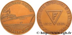 CINQUIÈME RÉPUBLIQUE Médaille, Croisières Paquet, 10e anniversaire de la Croisière de la déportation et de l’amitié
