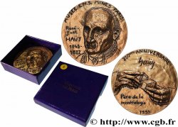 V REPUBLIC Médaille, 250e anniversaire de René Just Haüy, Musée de Minéralogie de l’École des Mines