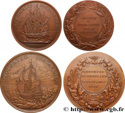 IV REPUBLIC Lot de 2 médailles, Lancement du “Capitaine Jean Dolo” et Armement Berkane