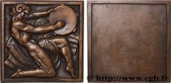 III REPUBLIC Plaquette, Danseur au tambourin