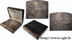 TROISIÈME RÉPUBLIQUE Plaque, Souvenir, Alb. Glandaz, greffier en chef du tribunal de commerce SUP