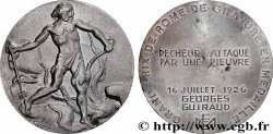 V REPUBLIC Médaille, Pécheur attaqué par une pieuvre, Exemplaire Éditeur