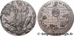 CINQUIÈME RÉPUBLIQUE Médaille, Athéna combat et défait le géant Encelade, Exemplaire Éditeur