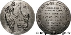 V REPUBLIC Médaille, Jeunes filles faisant un bouquet, n°10