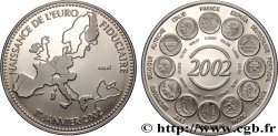 CINQUIÈME RÉPUBLIQUE Médaille, Essai, Naissance de l’Euro fiduciaire