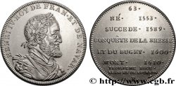 SÉRIE MÉTALLIQUE DES ROIS DE FRANCE Médaille, HENRI IV - 63 - refrappe ultra-moderne