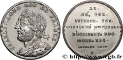 SÉRIE MÉTALLIQUE DES ROIS DE FRANCE Médaille, Charlemagne - 23 - refrappe ultra-moderne