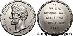 METALLIC SERIES OF THE KINGS OF FRANCE  Médaille, Règne de CHARLES X - 71 - refrappe ultra-moderne