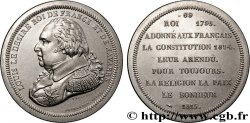 SÉRIE MÉTALLIQUE DES ROIS DE FRANCE Médaille, Louis XVIII - 69 - refrappe ultra-moderne