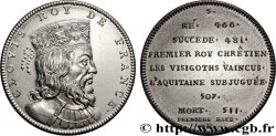 SÉRIE MÉTALLIQUE DES ROIS DE FRANCE Médaille, Clovis - 5 - refrappe ultra-moderne