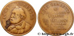 III REPUBLIC Médaillette, Léon Gambetta