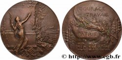 DRITTE FRANZOSISCHE REPUBLIK Médaille, Courage, travail et Patrie, journal Le Matin