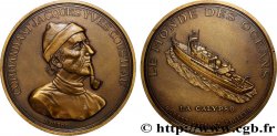 FAMOUS FIGURES Médaille, Commandant Cousteau, la Calypso