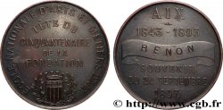 III REPUBLIC Médaille, Cinquantenaire de la fondation de l’école nationale d’Arts et Métiers d’Aix