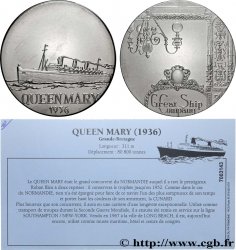 CINQUIÈME RÉPUBLIQUE Médaille, Paquebot Queen Mary