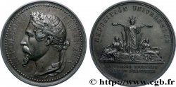 SECOND EMPIRE Médaille, Exposition universelle, La France couronne l’art et l’industrie