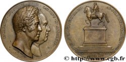 CHARLES X Médaille, Rétablissement de la statue équestre de Louis XIV à Lyon SUP
