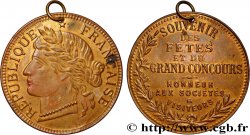 III REPUBLIC Médaille, Souvenir des fêtes et du grand concours
