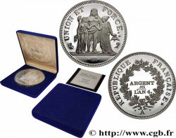 QUINTA REPUBLICA FRANCESA Médaille, Reproduction de la 5 Francs 1795