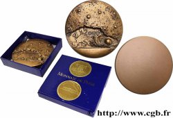 CINQUIÈME RÉPUBLIQUE Médaille calendrier, L’Europe et l’espace, tirage uniface