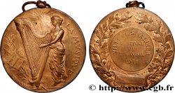 III REPUBLIC Médaille, La Musique, Festival de Bessenay