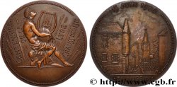 CINQUIÈME RÉPUBLIQUE Médaille, Centenaire de la lyre chaussinoise