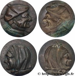 TROISIÈME RÉPUBLIQUE Fonte, Couple paysan, lot de deux fontes