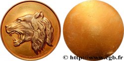 CINQUIÈME RÉPUBLIQUE Médaille, Tête de lion