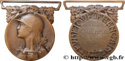 TROISIÈME RÉPUBLIQUE Médaille, Commémoration de la guerre 1914-1918