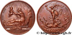 HENRI V COMTE DE CHAMBORD Médaille, Naissance de Henri, duc de Bordeaux, futur comte de Chambord