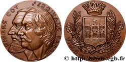 QUINTA REPUBLICA FRANCESA Médaille, Pierre Auguste Cot et Ferdinand Fabre