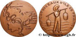 CINQUIÈME RÉPUBLIQUE Médaille, Syndicat des eaux d’Île-de-France SUP/TTB+