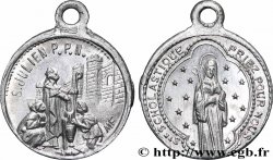 MÉDAILLES RELIGIEUSES Médaille, Sainte Scholastique et Saint Julien