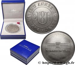 CINQUIÈME RÉPUBLIQUE Médaille, Ultime année du Franc