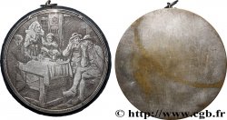 AMOUR ET MARIAGE Médaille gravée, les accordailles