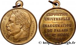 SECOND EMPIRE Médaillette, Inauguration du palais