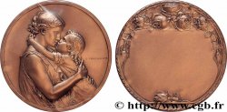 TROISIÈME RÉPUBLIQUE Médaille, Mère et enfant, refrappe